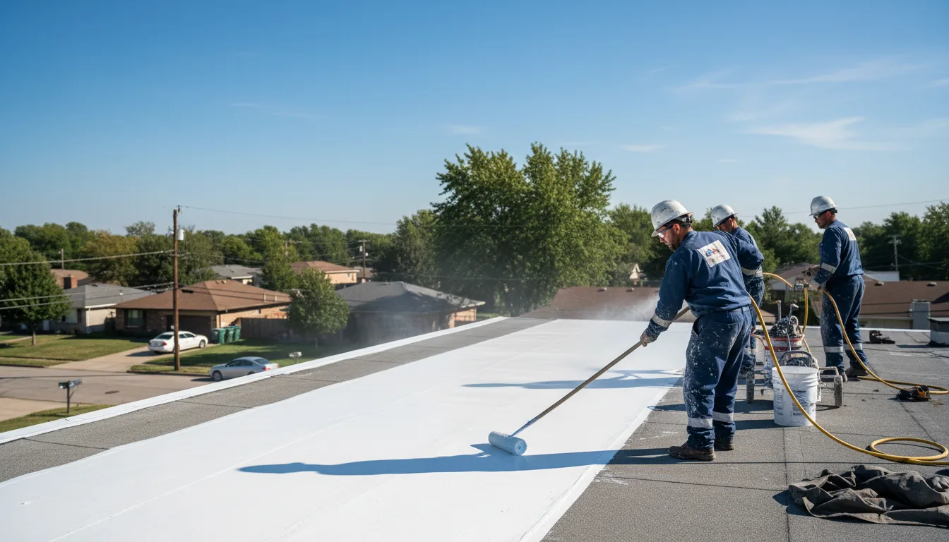 Commercial roof coating in Longville, LA near me